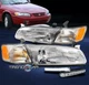 For 1997 1998 1999 Toyota Camry Replacement Chrome Headlights Lamp w/LED DRL Kit