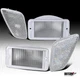 Fit 1997-2006 Jeep Wrangler TJ Clear Signal Bumper Lights+Side Marker Lamp 97-06