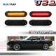 4pcs Smoked LED Side Marker Light Lens Front Rear FOR MAZDA MX-5 MIATA 1990-2005