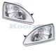 For 94-98 Mustang SVT Cobra Headlight Headlamp Head Light Lamp w/Bulb SET PAIR