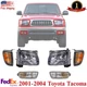 Headlights Assembly + Corner &Turn Signal Lights Kit For 2001-2004 Toyota Tacoma
