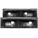 Anzo Parking Lights Clear Lens Black Housing Chevy GMC Set 511053