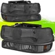 Headlights+Bumper Lamps for Chevy Suburban Silverado 99-06 Smoked Amber 4Pcs