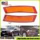 2X Front L+R Bumper Reflector Side Marker Light Amber For BMW E70 X5 LCI 11-13