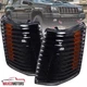 Black Corner Lights Turn Signal Lamps Fits 1993-1998 Jeep Grand Cherokee 93-98