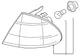 Genuine BMW Turn Signal Lamp 63-12-6-904-299
