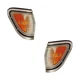 Signal Side Marker Lights Pair Set for 95-97 Toyota Tacoma 4WD (Chrome)