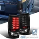 Fits 07-14 Chevy Tahoe Suburban LED Black Rear Tail Lights Brake Lamps L+R Pair