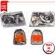 Headlight w/ Corner Lights kit of 4 pc for 2006-2011 Ford Ranger Sport, XL, XLT