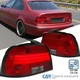 Fit 01-03 BMW E39 5-Series 525i 530i 540i Red/Clear Tail Lights Lamps w/ LED Bar