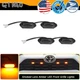 1Set Front Grill Lights smoke lens Amber LED Light Kit for Toyota RAV4 2019-2022