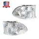 1Pair White Corner Lights Parking Lamps Fit for 1999-2001 BMW 7-Series E38