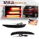 2x Smoke LED Rear Bumper Reflector Tail Brake Lights For 18-22 Chevrolet Equinox