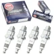 4pcs Carnielli SCOOTER 125 NGK Iridium IX Spark Plugs 125 Kit Set Engine vt