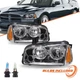 W/ Bulbs For 2006-2010 Dodge Charger Chrome Headlights Amber Corner Headlamps