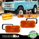 For Ford Bronco Front Grill 1966-68 Amber Switchback LED DRL Turn Signal Lights
