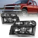 For 2004-2012 Chevy Colorado/GMC Canyon Black Headlights Bumper Lamps 04-12 For 2004-2012 Chevy Colorado/GMC Canyon Black Headlights Bumper Lamps 04-12