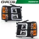 Fit For 2007-2013 Chevy Silverado LED DRL Tube Headlights Headlamps Left+Right Fit For 2007-2013 Chevy Silverado LED DRL Tube Headlights Headlamps Left+Right