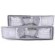 ANZO Parking Light Assembly Euro Clear Lens Chrome Housing Pair - 511027