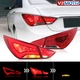 LED Tail Lights Assembly For 2011-14 Hyundai Sonata i45 6th Gen (YF) Halogen Set
