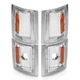 Anzo 521041 Corner Lights Chrome Housing Clear Lens for 94-00 Chevrolet GMC