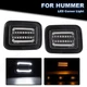 2X For Hummer H2 03-09 White+Yellow Front Corner DRL Turn Signal Lights 15060529