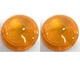 Pair Amber Parking Turn Signal Light Lamp Lenses For 1957 Chevy Passenger Car