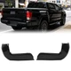 Rear Bumper End Cap Cover Gloss Black Set For Toyota Tacoma 2016-2023 W/O Sensor
