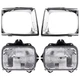 Halogen Headlight Lamp Driver and Passenger For 1989-1991 Toyota Pickup
