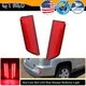 Red Lens Rear Bumper Reflector LED Marker Brake Lamps For 2016 2017 GMC Terrain