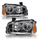 LH+RH For 2006-2010 Dodge Charger Headlights Chrome Amber Corner Headlamps 06-10