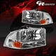 PAIR CHROME HOUSING AMBER CORNER HEADLIGHTS LH+RH FOR 97-04 DODGE DURANGO DAKOTA