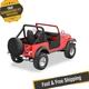 Bestop 53027-01 Black Crush Lower Fabric Half Doors Pair for 1976-1983 Jeep CJ5