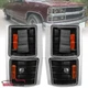 Black Corner Lights Fits 94-98 Chevy C/K Tahoe Suburban Silverado Signal Lamps