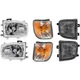 Headlight Kit Fits 1999-2004 Nissan Pathfinder Left and Right 6pc