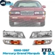 Headlight Kit LH RH For 95-97 Mercury Grand Marquis Incl. Corner w/ Marker Lamp