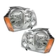 Left+Right Side Fit For Jeep Grand Cherokee 2005-2007 Halogen Headlight Assembly