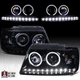 Fit 2002-2005 Ford Explorer Black Smoke LED Halo Projector Headlights Lamp 02-05