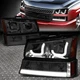 [3D LED J-HALO DRL]FOR 03-07 CHEVY SILVERADO HEADLIGHT BUMPER LAMPS SMOKED/AMBER