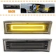 2 Smoke Amber LED Front Side Rectangular Light For 1981-91 Chevy C10 C20 C30 GMC