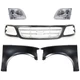 Grille Kit For 2001-03 Ford F-150 2004 Heritage Paint to Match Cross Bar Insert