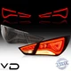 VLAND Pair Red LED Tail Lights For Hyundai Sonata 2011-2014 W/Startup Animation