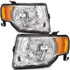 Front LED Headlight Assembly Left + Right Set For 2008-12 Ford Escape 8L8Z13008A