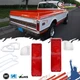 Red and Clear Tail Light & Reverse Lenses For 1967-1972 Chevy GMC Truck Blazer