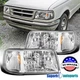 Fits 1993-1997 Ford Ranger Headlights 2in1 Style Corner Signal Lamps 93-97 Pair