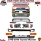 Front Bumper Face Bar Chrome Steel Kit For 1996-1998 Toyota 4Runner 11 Pcs