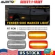 For 10-18 Dodge Ram 2500 3500 Dually Fender Clear LED Side Marker Lights 4-20X