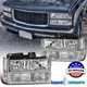 Fits 94-98 GMC C10 C/K Sierra Headlights+Bumper Corner Lights Replacement Pair
