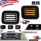 Smoke Lens LED Turn Signal Lights Parking Lamps For 03-09 Hummer H2 Base LH & RH