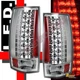 07-14 Chevy Suburban Tahoe GMC Yukon Denali Chrome G4 LED Tail Lights 1 Pair